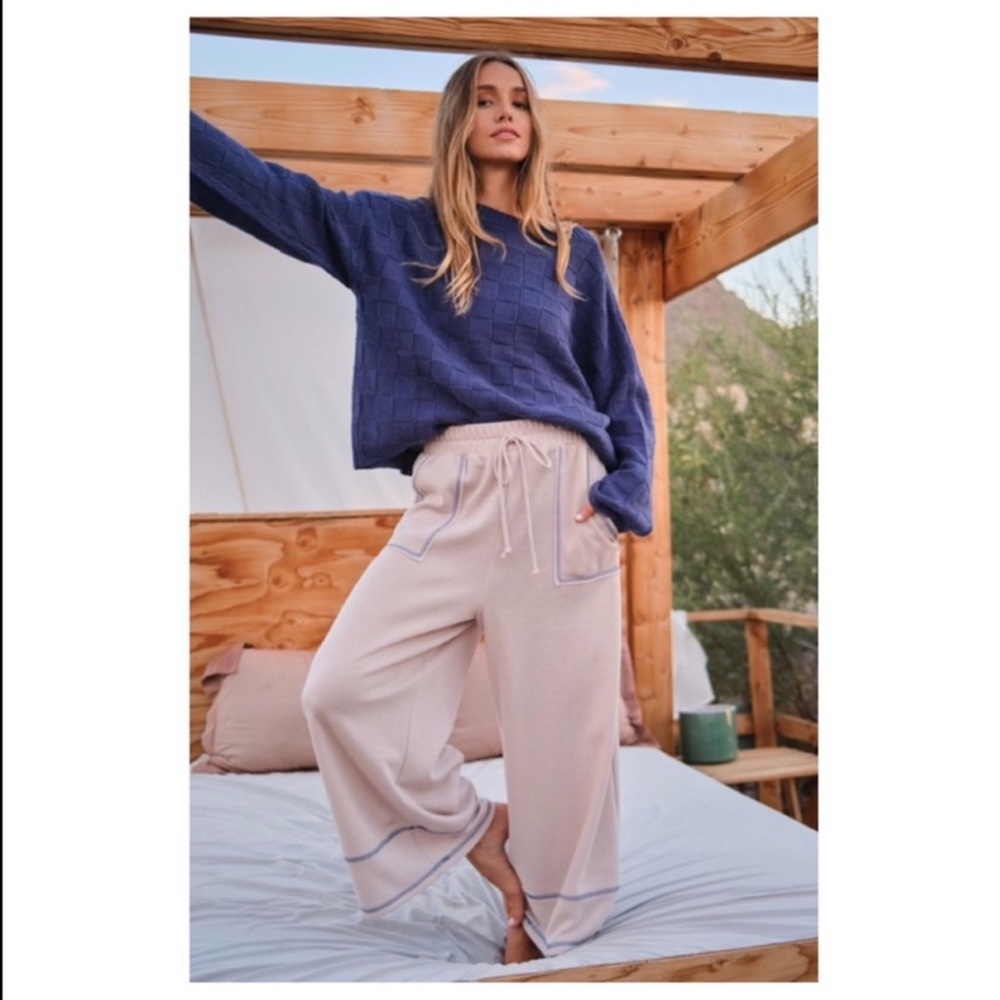 NEW Wide Leg Boho Beach Cruise Pants size Small